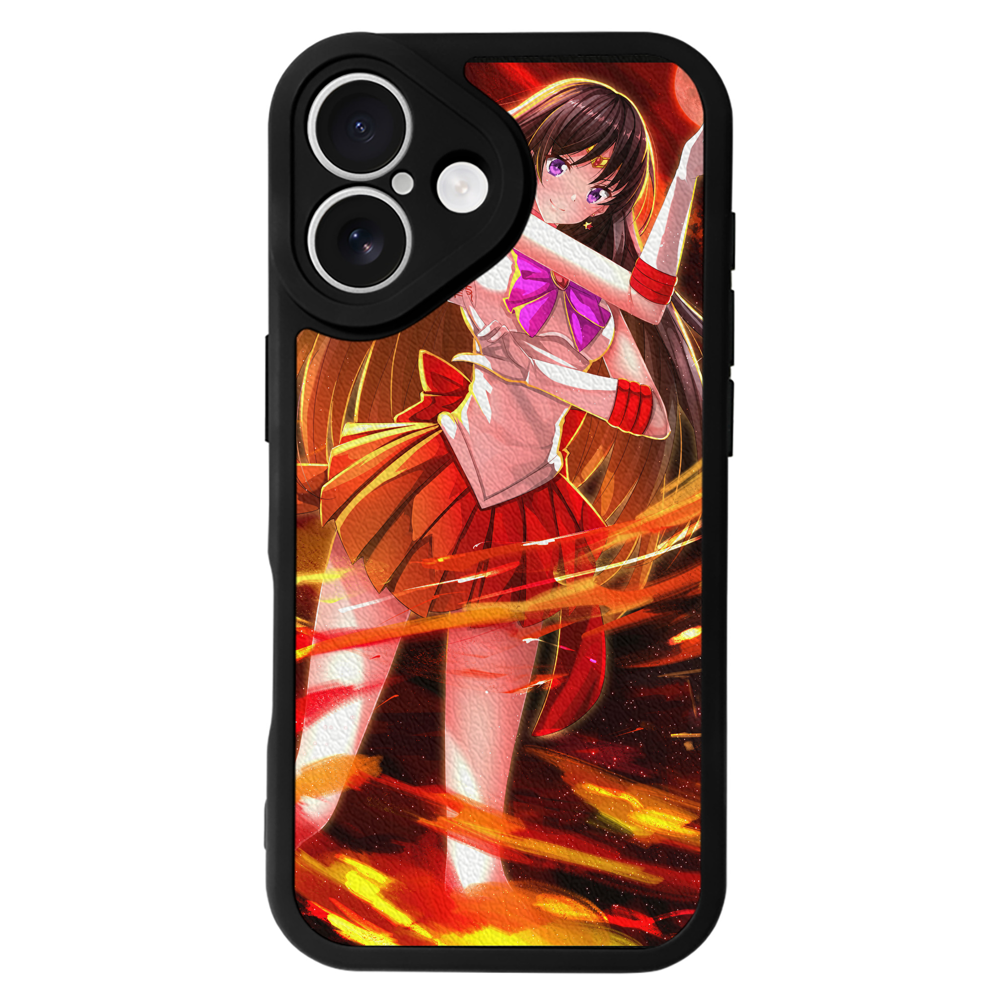 （画像用） 美少女戦士セーラームーン Sailor Moon 【iPhone 16シリーズ対応】シリコンスマホケース（レザー調） 材質：シリコン